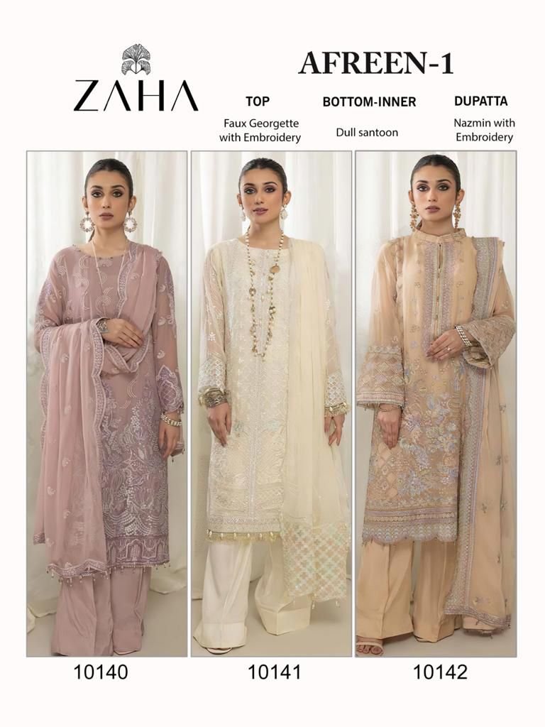 Zaha Aafreen Vol-1 10140-10142 Series 7