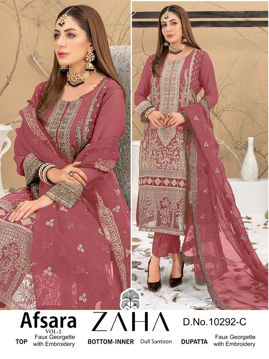 ZAHA AFSARA VOL-2 10292-A TO 10292-D 3