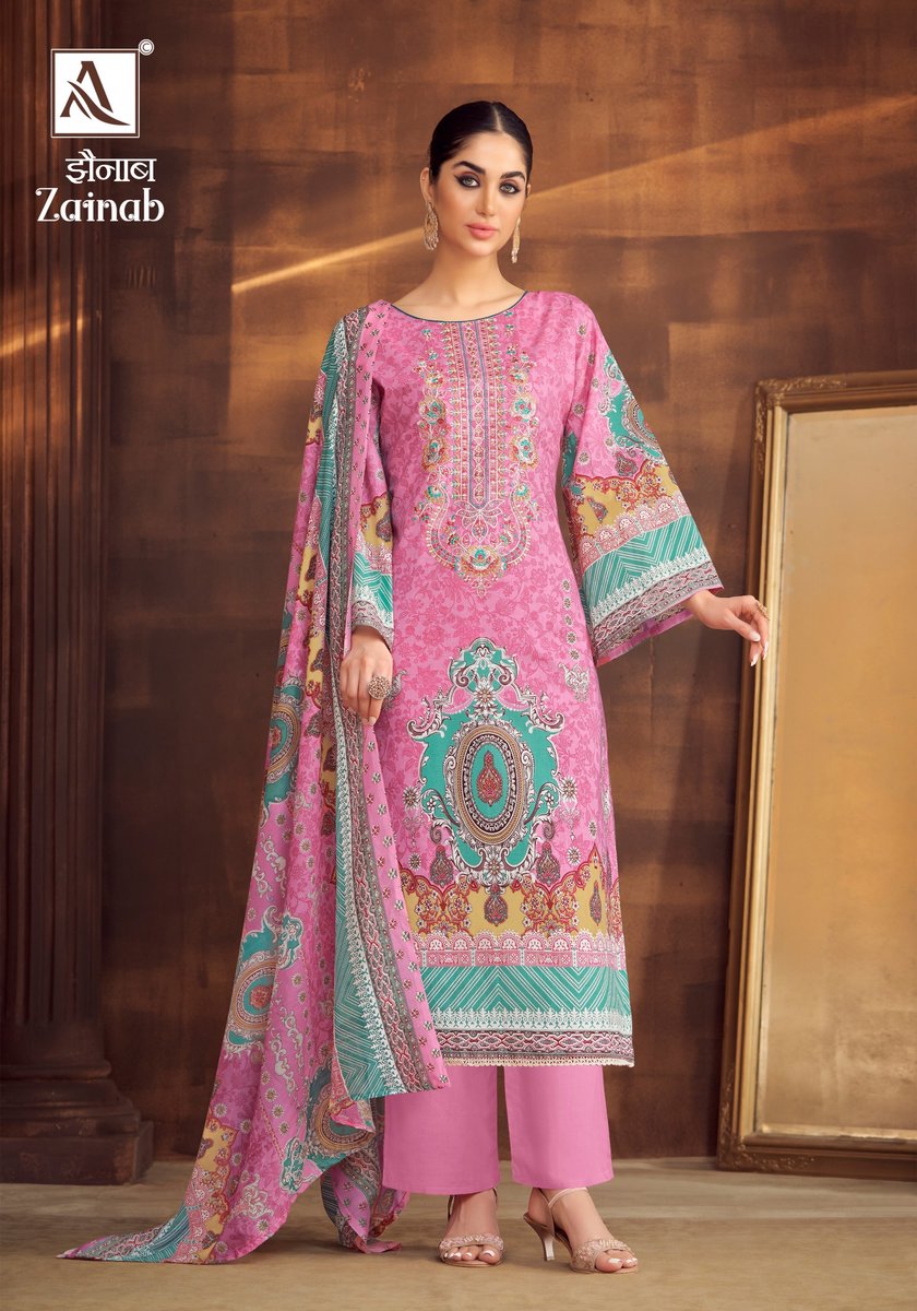 ALOK SUIT ZAINAB H-1495-001 TO H-1495-008 2