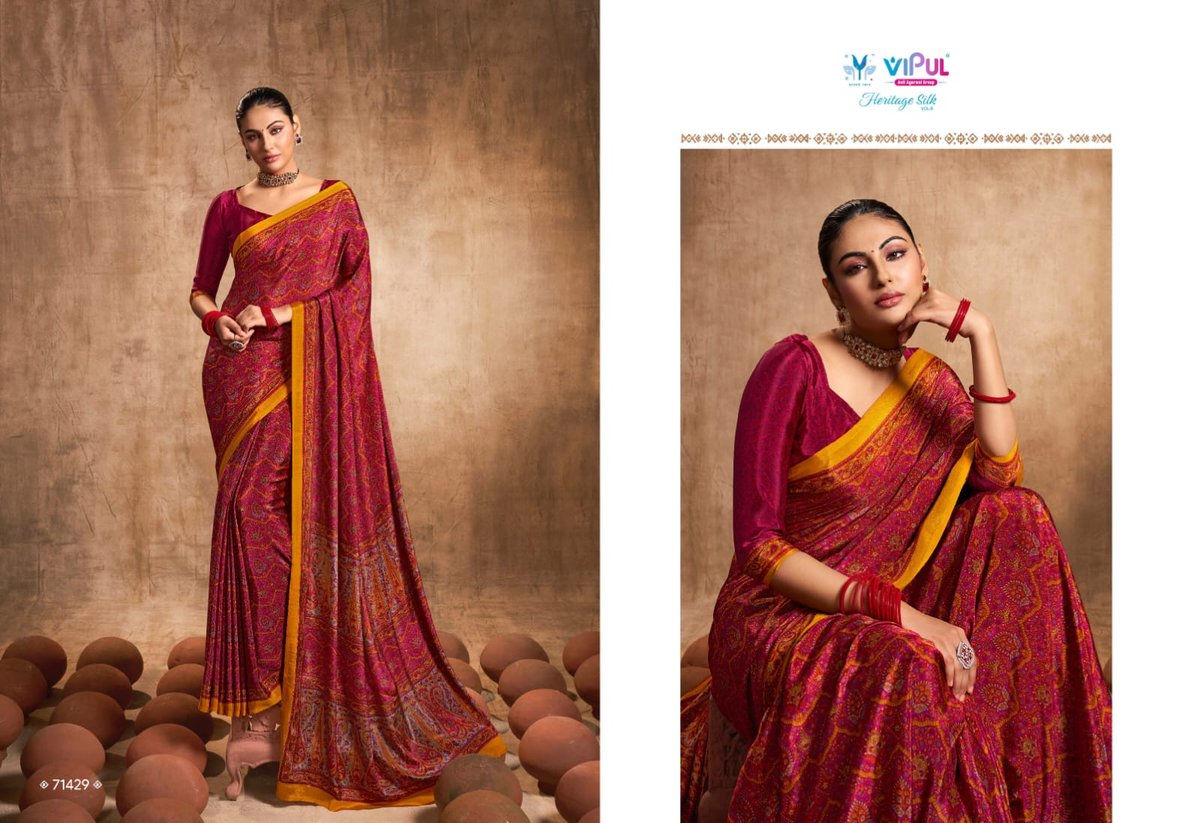 Vipul Fashion Heritage Silk Vol-8 71424-71441 Series 6