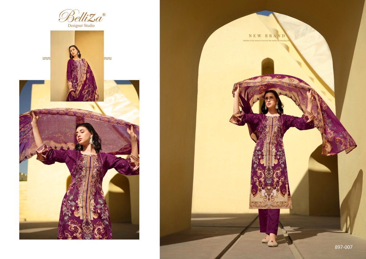 BELLIZA DESIGNER GUZARISH VOL-5 897-001 TO 897-008 7