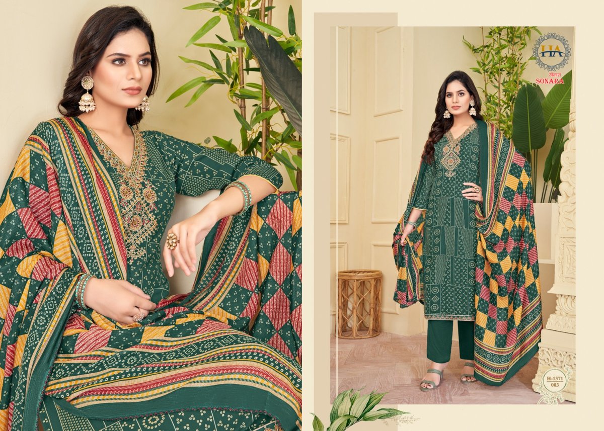 HARSHIT FASHION BY SONARA H-1371-001 TO H-1371-008 3