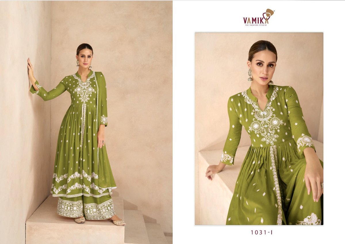 Vamika Fashion Lakhnavi Vol-6 Silver 1031 Colors 4