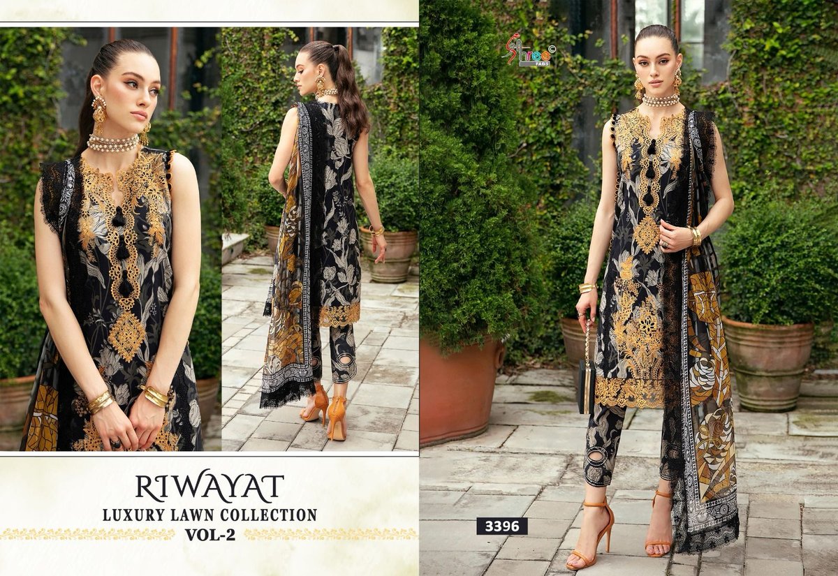 SHREE FAB RIWAYAT LUXURY LAWN COLLECTION VOL-02 3390 TO 3396 7