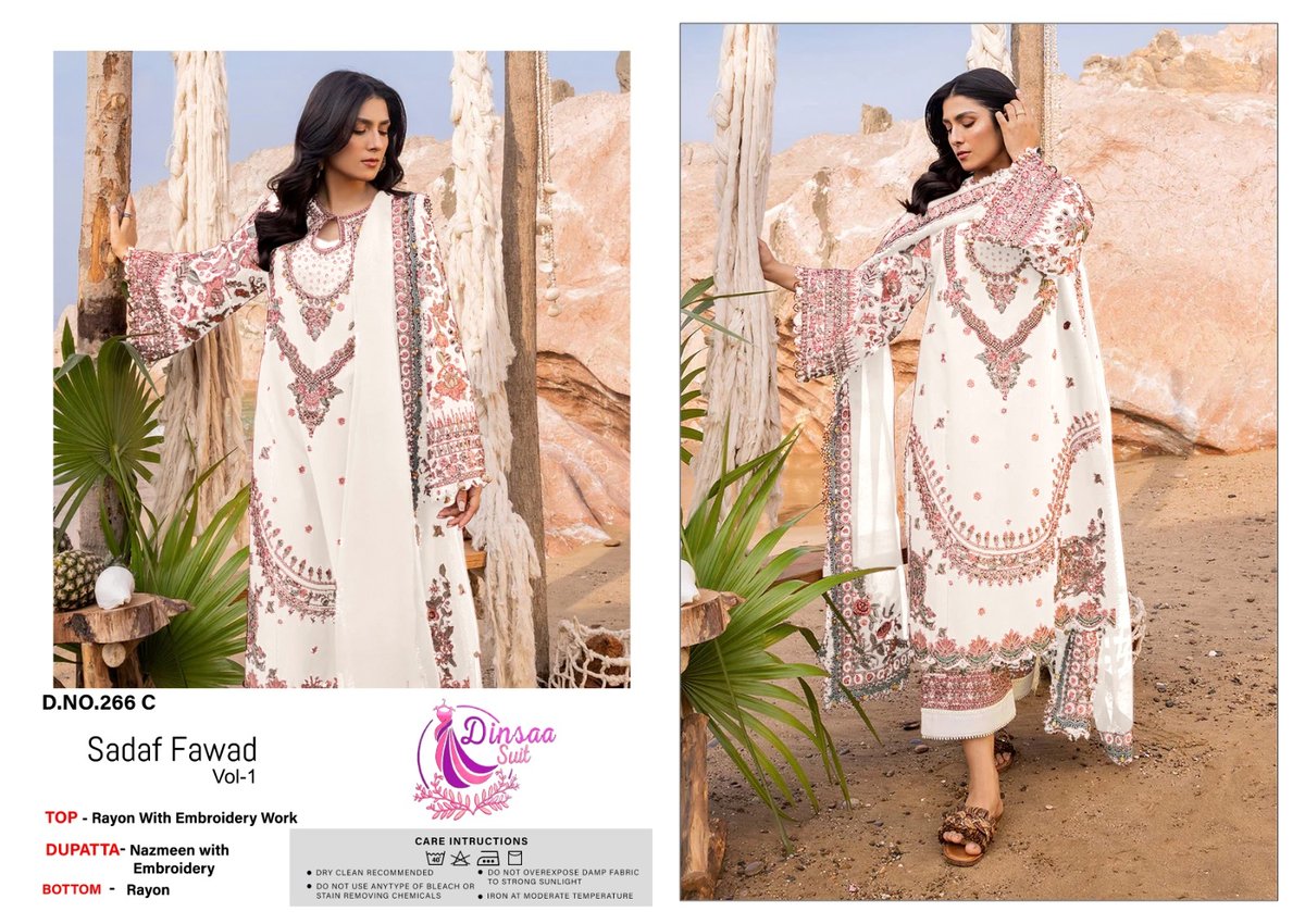 DINSAA SUIT SADAF FAWAD VOL-1 266-A TO 266-D 3