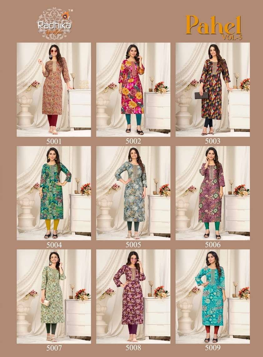 Radhika Lifestyle Pahel Vol-5 5001-5009 Series 10
