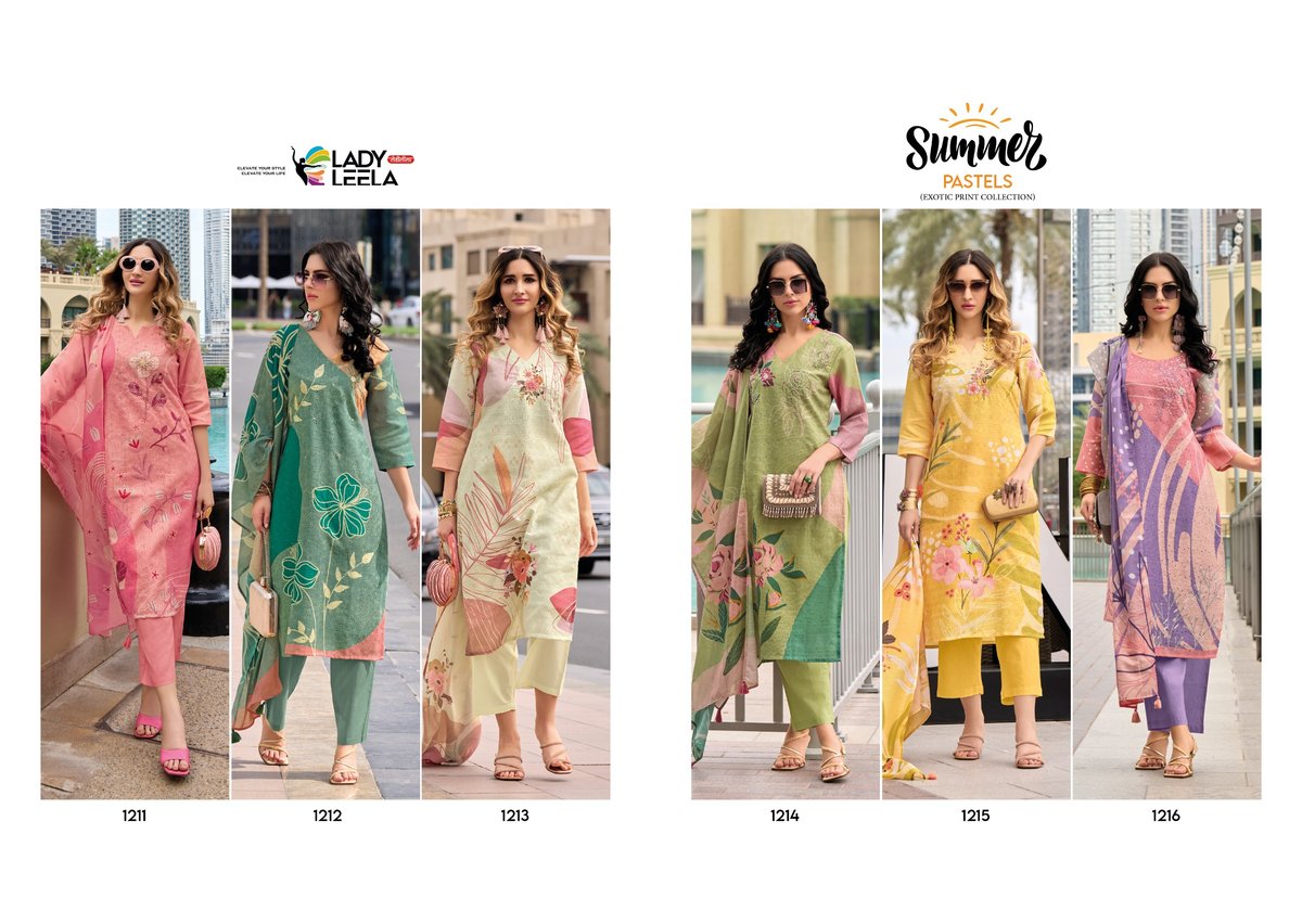LADY LEELA SUMMER PASTELS 1211 TO 1216 7