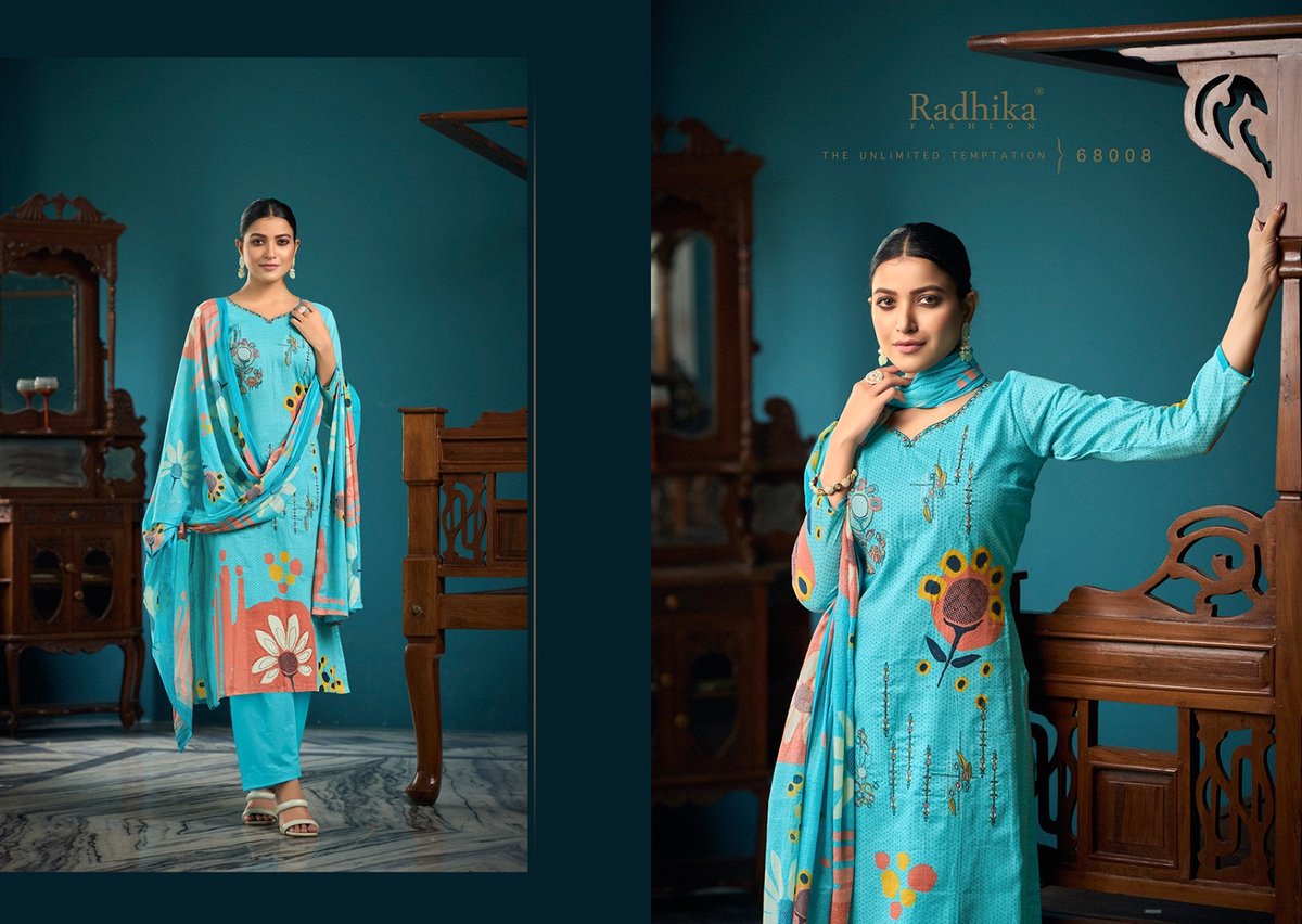 RADHIKA FASHION AZARA MEERA 68001 TO 68008 8