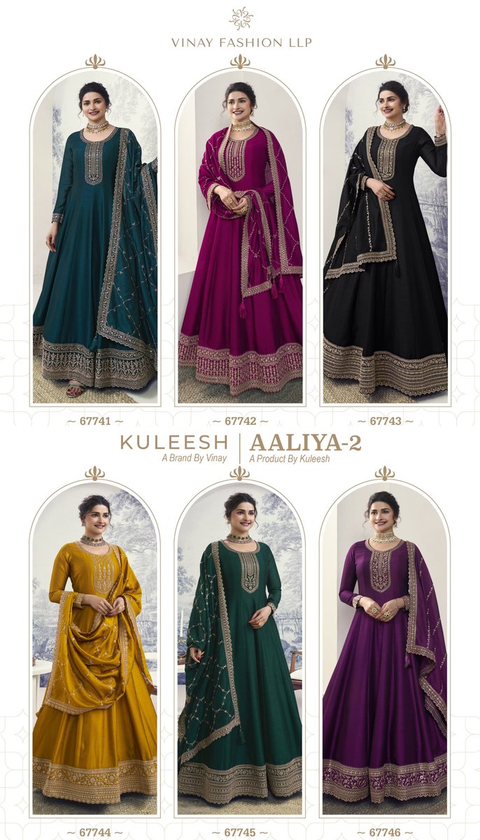 VINAY FASHION KULEESH AALIYA-2 67741 TO 67746 7