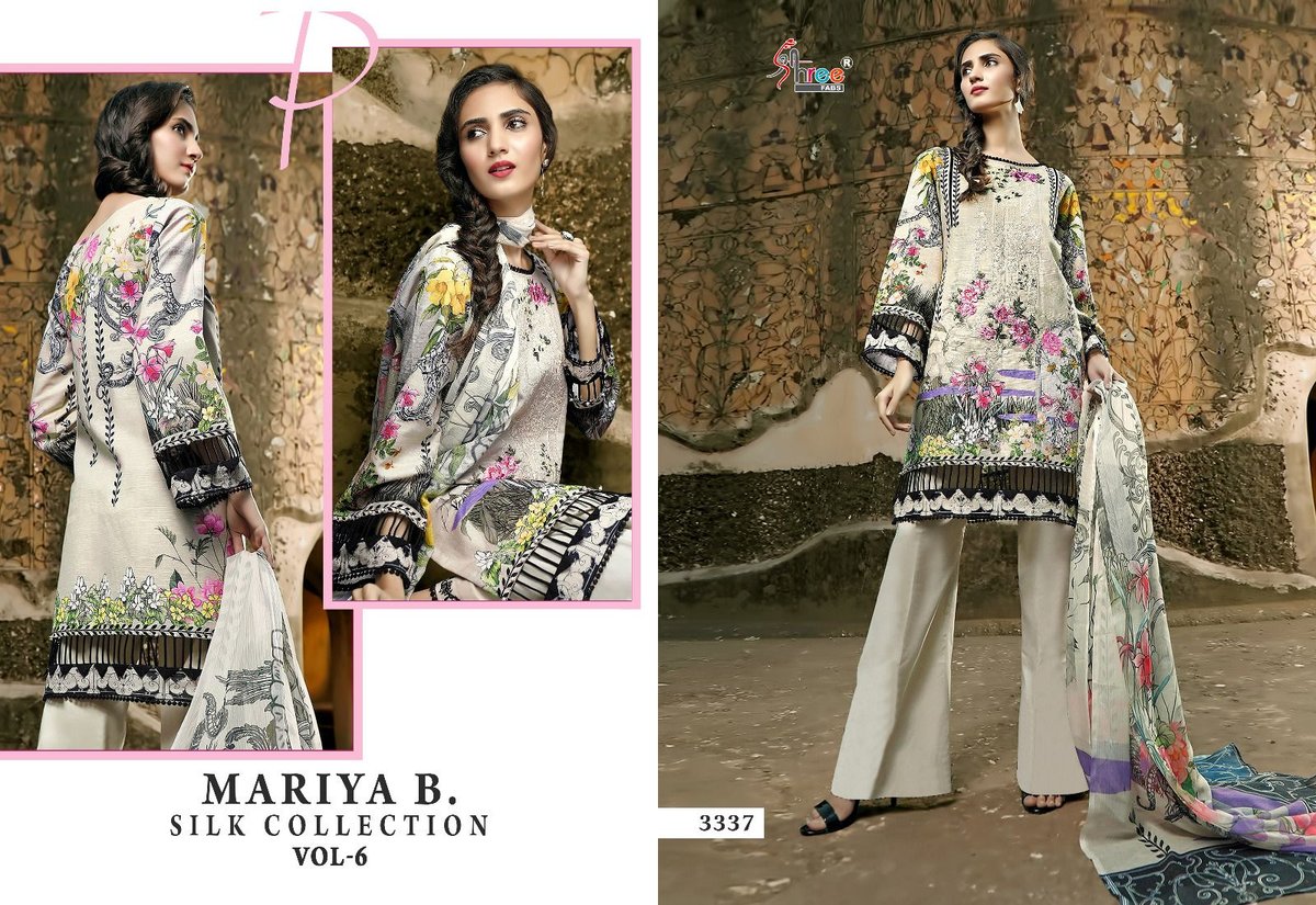 SHREE FAB MARIA B SILK COLLECTION VOL-06 3333 TO 3339 5