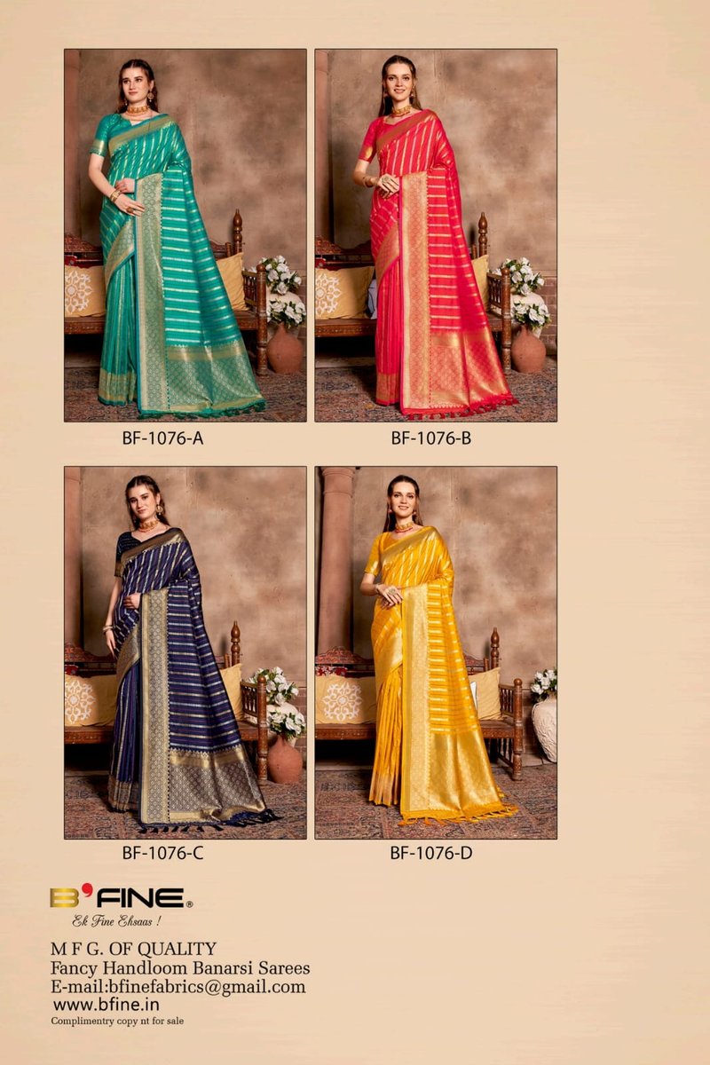 B FINE SAREE DURGA BF-1076-A TO BF-1076-D 5
