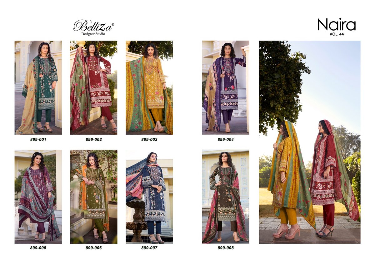 BELLIZA DESIGNER NAIRA VOL-44 899-001 TO 899-008 9