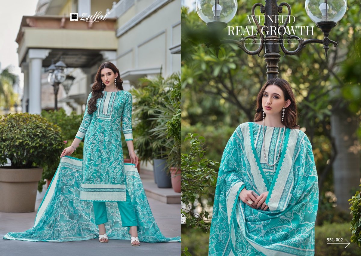 ZULFAT DESIGNER FARHANA VOL-7 551-001 TO 551-008 2