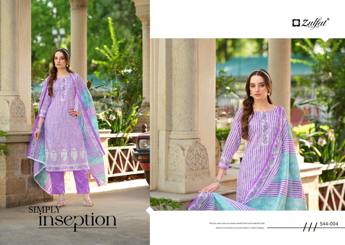 ZULFAT DESIGNER FARHANA VOL-4 544-001 TO 544-008 4