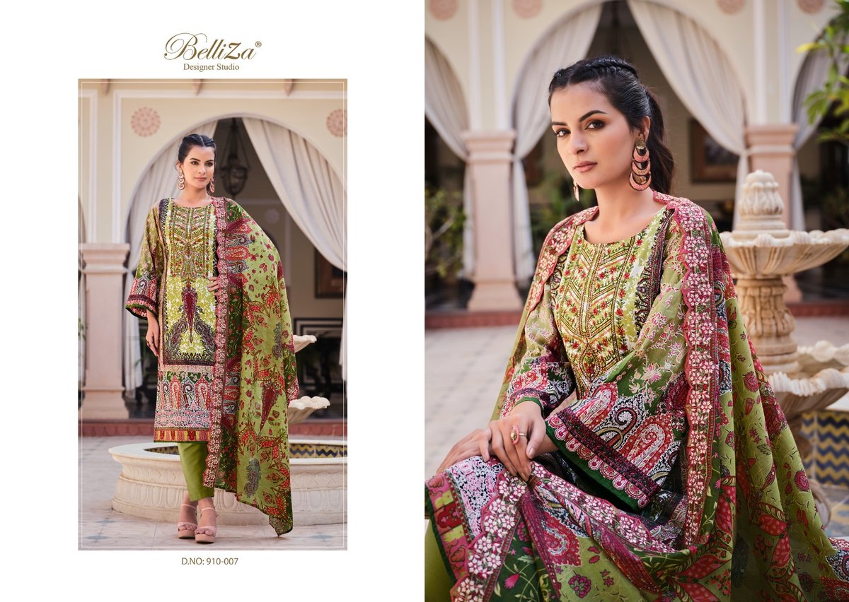 BELLIZA DESIGNER GUZARISH VOL-7 910-001 TO 910-008 7