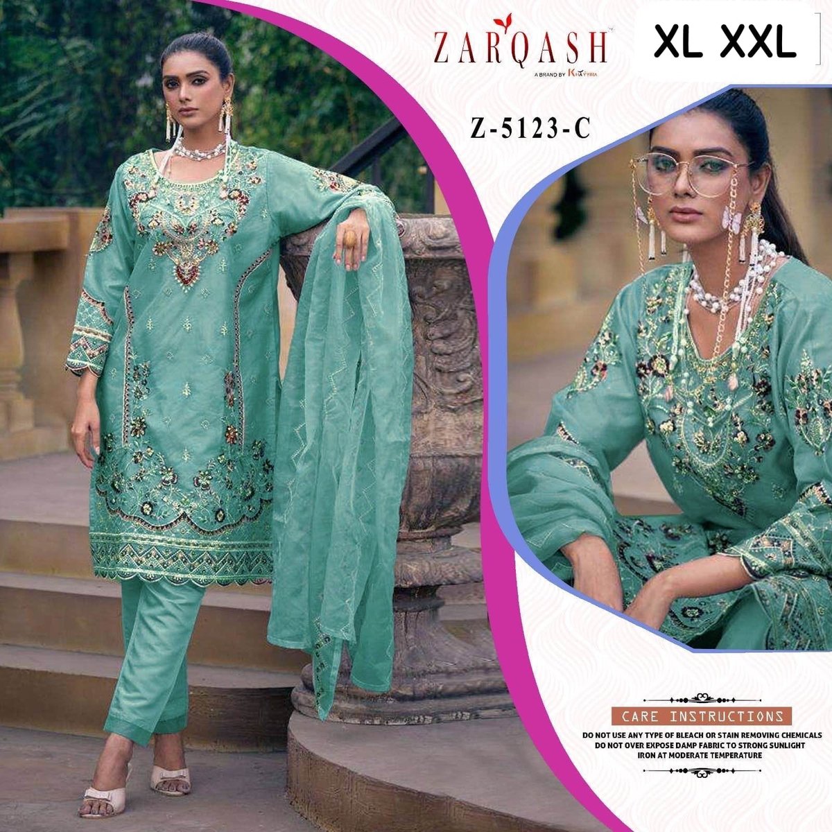 ZARQASH READYMADE COLLETION Z-5123-A TO Z-5123-D 2