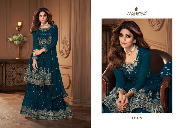 Aashirwad Creation Heroine Gold 8696 Colors