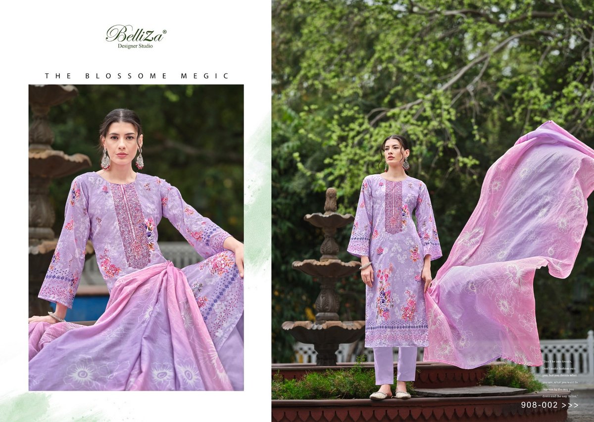 BELLIZA DESIGNER NAIRA VOL-48 908-001 TO 908-008 2