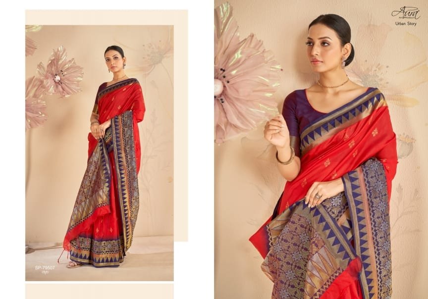 AURA SAREE URBAN STORY 79501 TO 79507 7