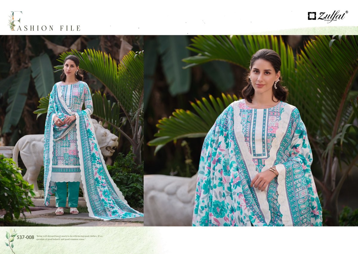 ZULFAT DESIGNER MARYAM VOL-2 537-001 TO 537-008 8