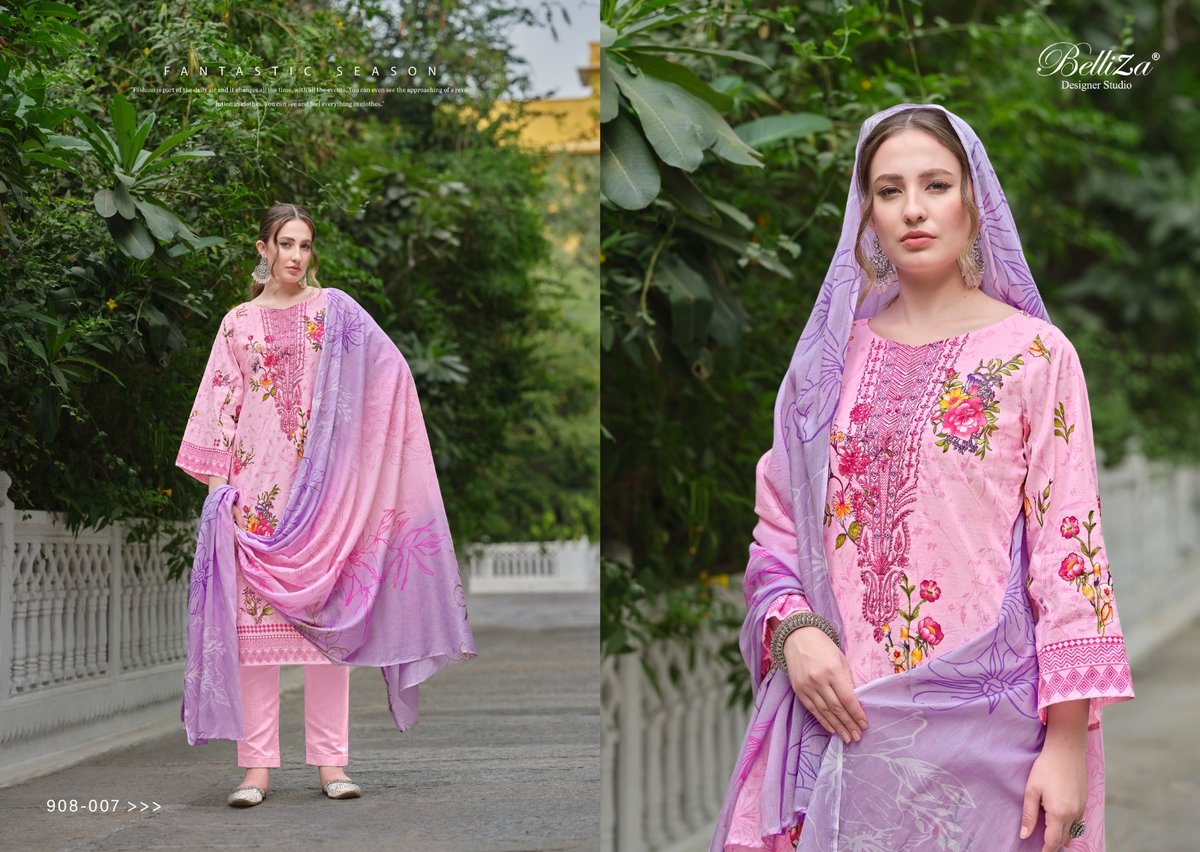 BELLIZA DESIGNER NAIRA VOL-48 908-001 TO 908-008 7