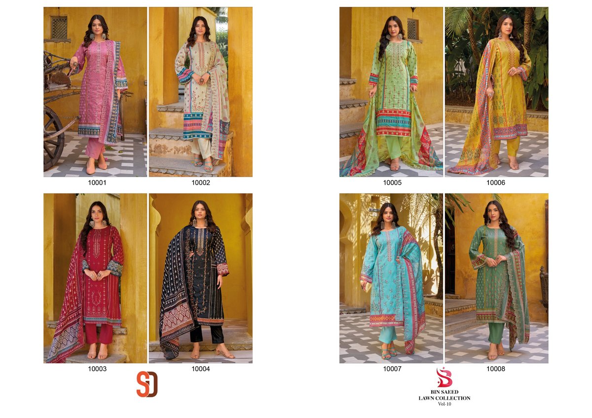 SHARADDHA DESIGNER BIN SAEED VOL-10 10001 TO 10008 9