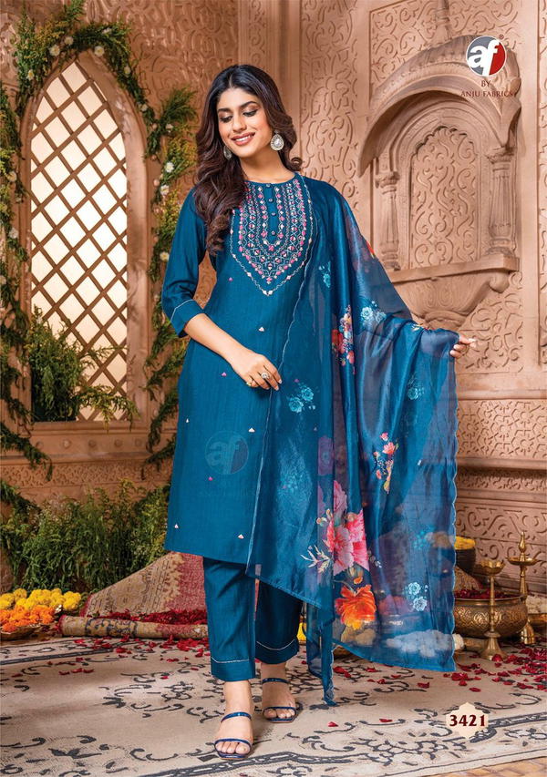 Anju Fabrics Real Touch Vol 3 3421 To 3426 Series