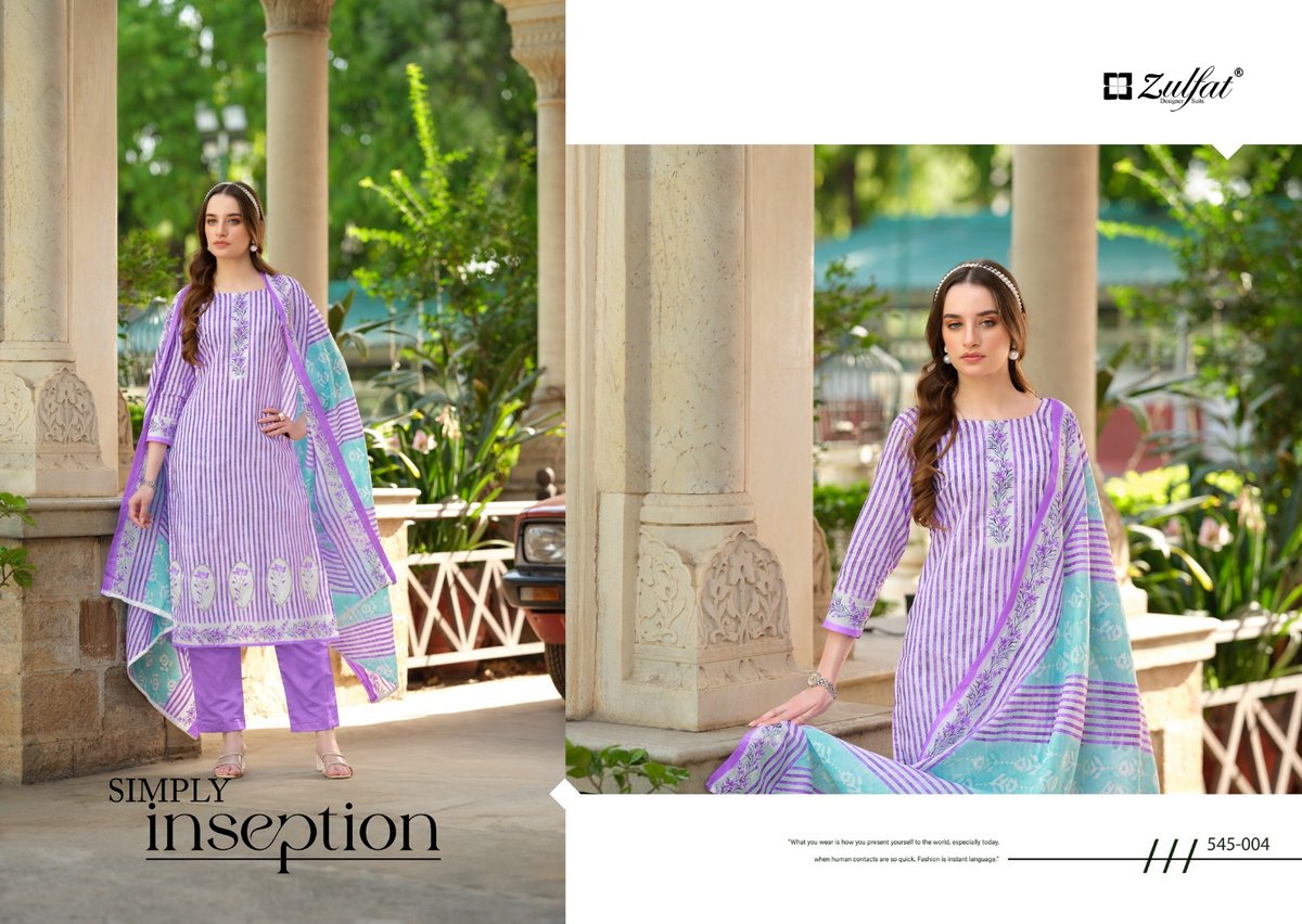 ZULFAT DESIGNER FARHANA VOL-5 545-001 TO 545-008 4