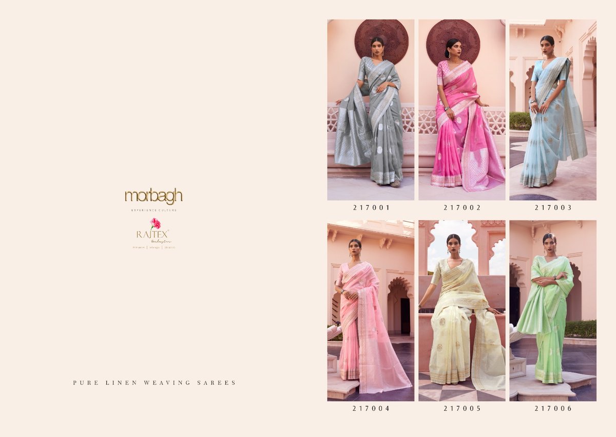 Rajtex Fabrics Kavni Linen 217001-217006 Series 7