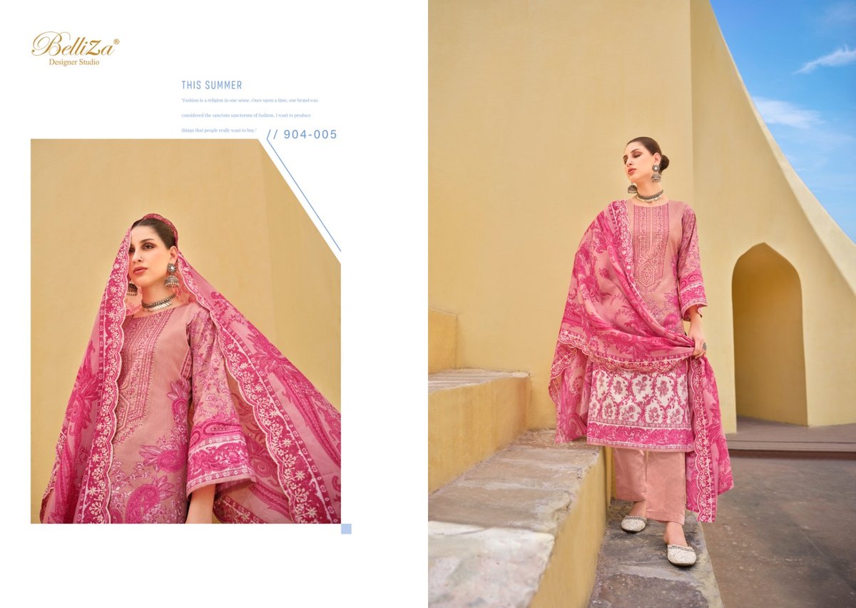 BELLIZA DESIGNER GUZARISH VOL-5 904-001 TO 904-008 5