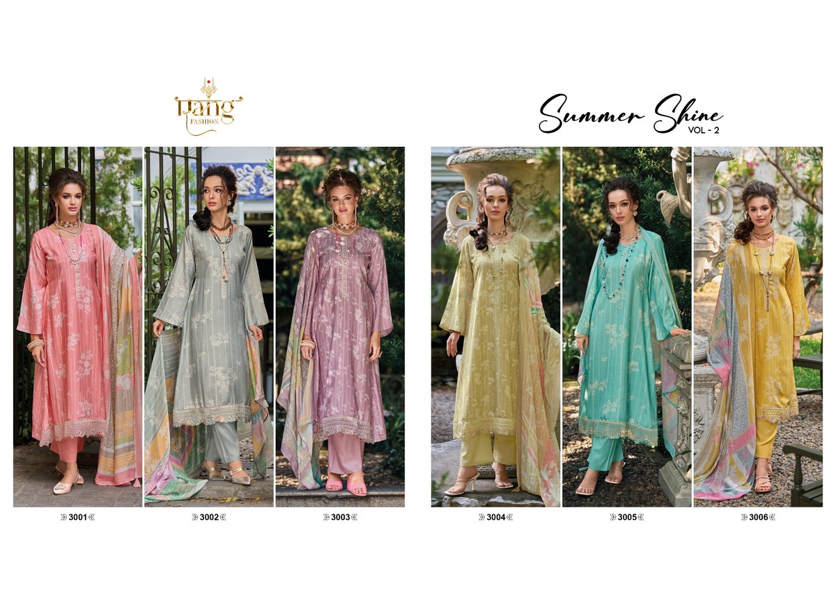 RANG FASHION SUMMER SHINE VOL-2 3001 TO 3006 7