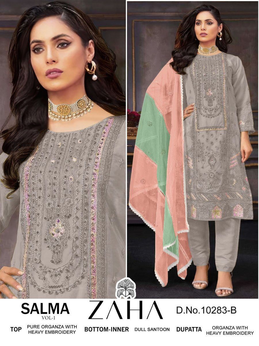 ZAHA SALMA VOL-1 10283-A TO 10283-D 2