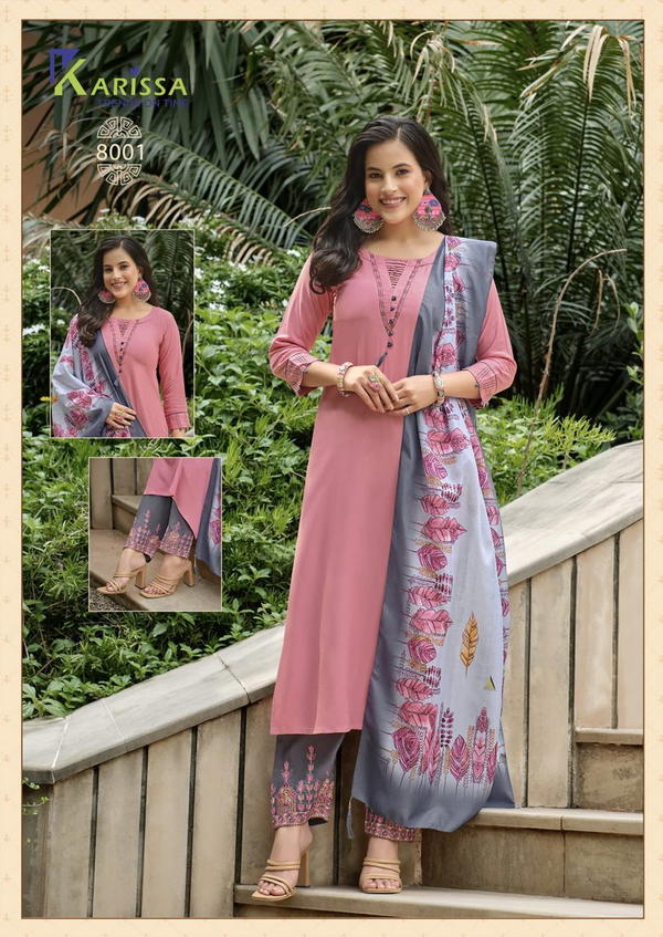 KARISSA VIDISHA VOL-8 8001 TO 8006