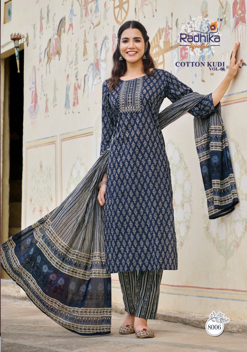 Radhika Lifestyle Cotton Kudi Vol-8 8001-8008 Series 6