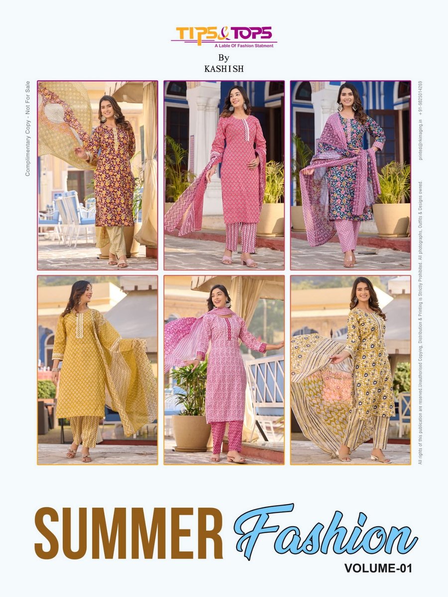 TIPS & TOPS SUMMER FASHION VOL-01 101 TO 106 7
