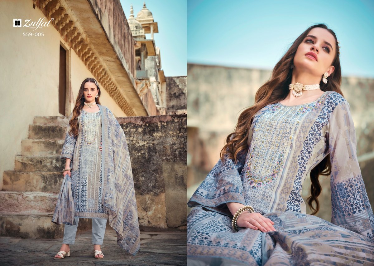 ZULFAT DESIGNER ROZEEN 559-001 TO 559-008 5
