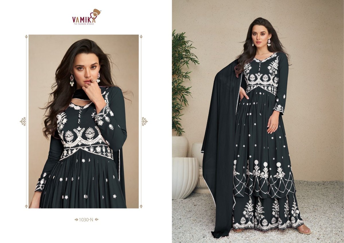 Vamika Fashion Lakhnavi Vol-5 Dark 1030 Colors 3