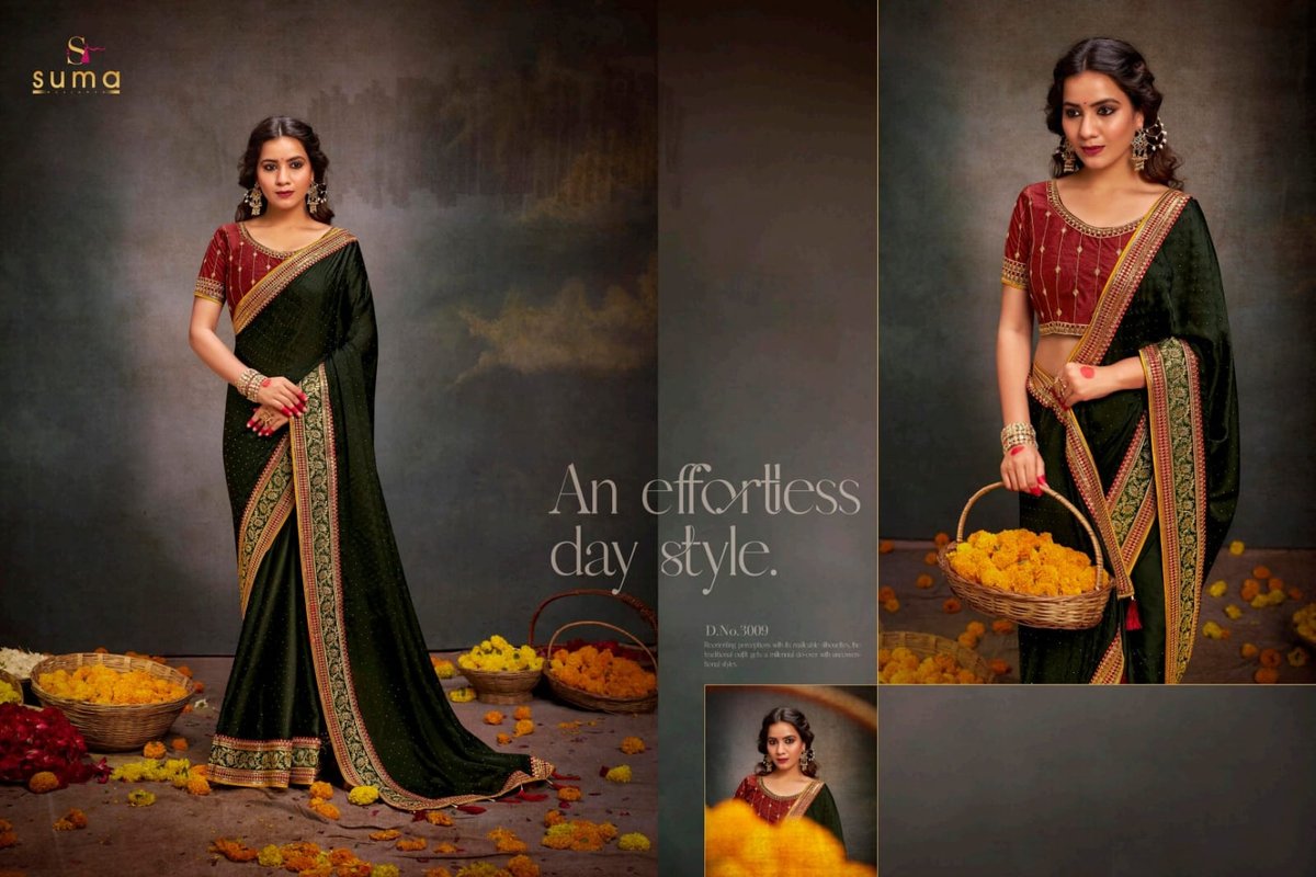 SUMA DESIGNER SILK SANCHI 3001 TO 3009 9