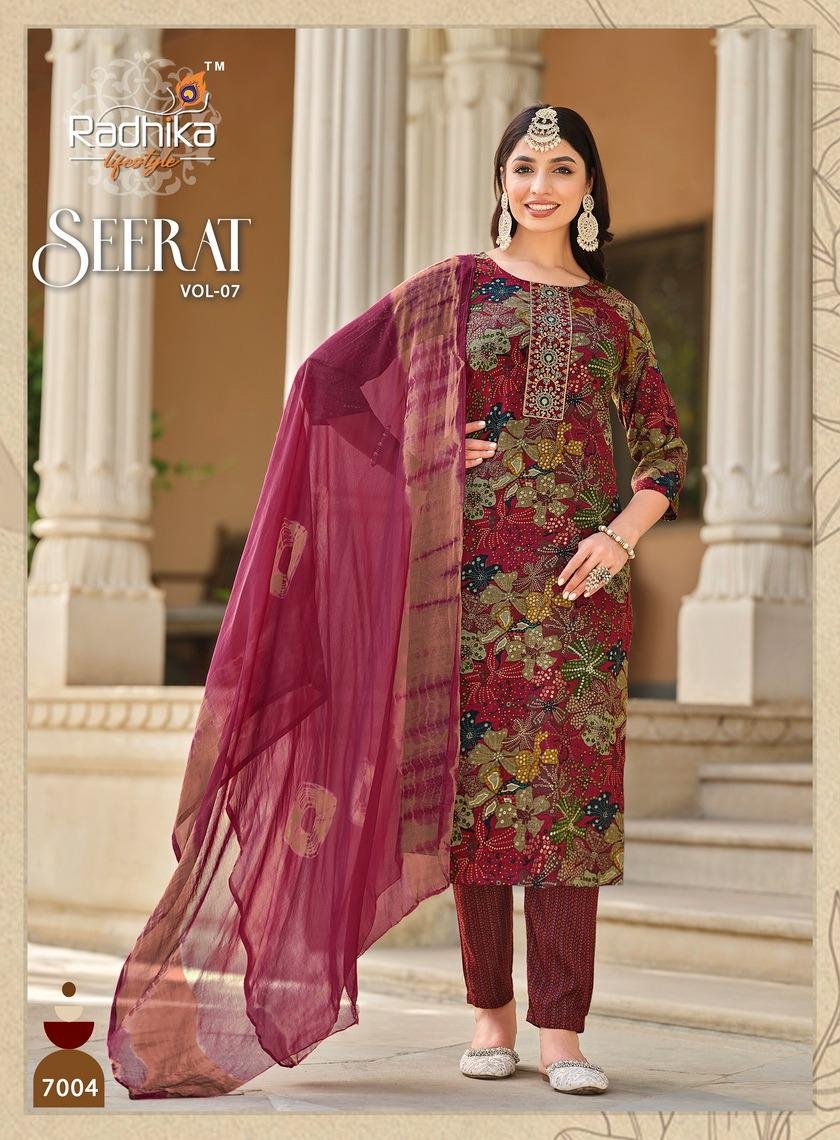 RADHIKA LIFESTYLE SEERAT VOL-7 7001 TO 7008 4