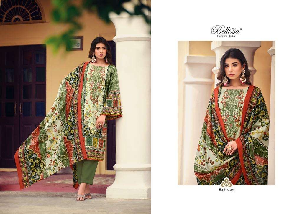 Belliza Designer Naira Vol-21 846-001 to 846-008 Series 5