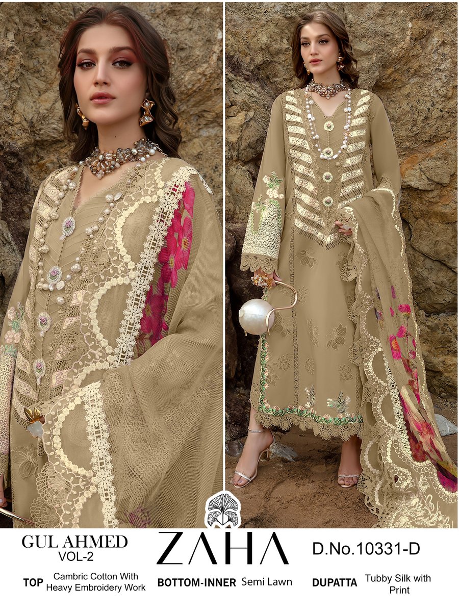 ZAHA GUL AHMED VOL-2 10331-A TO 10331-D 4