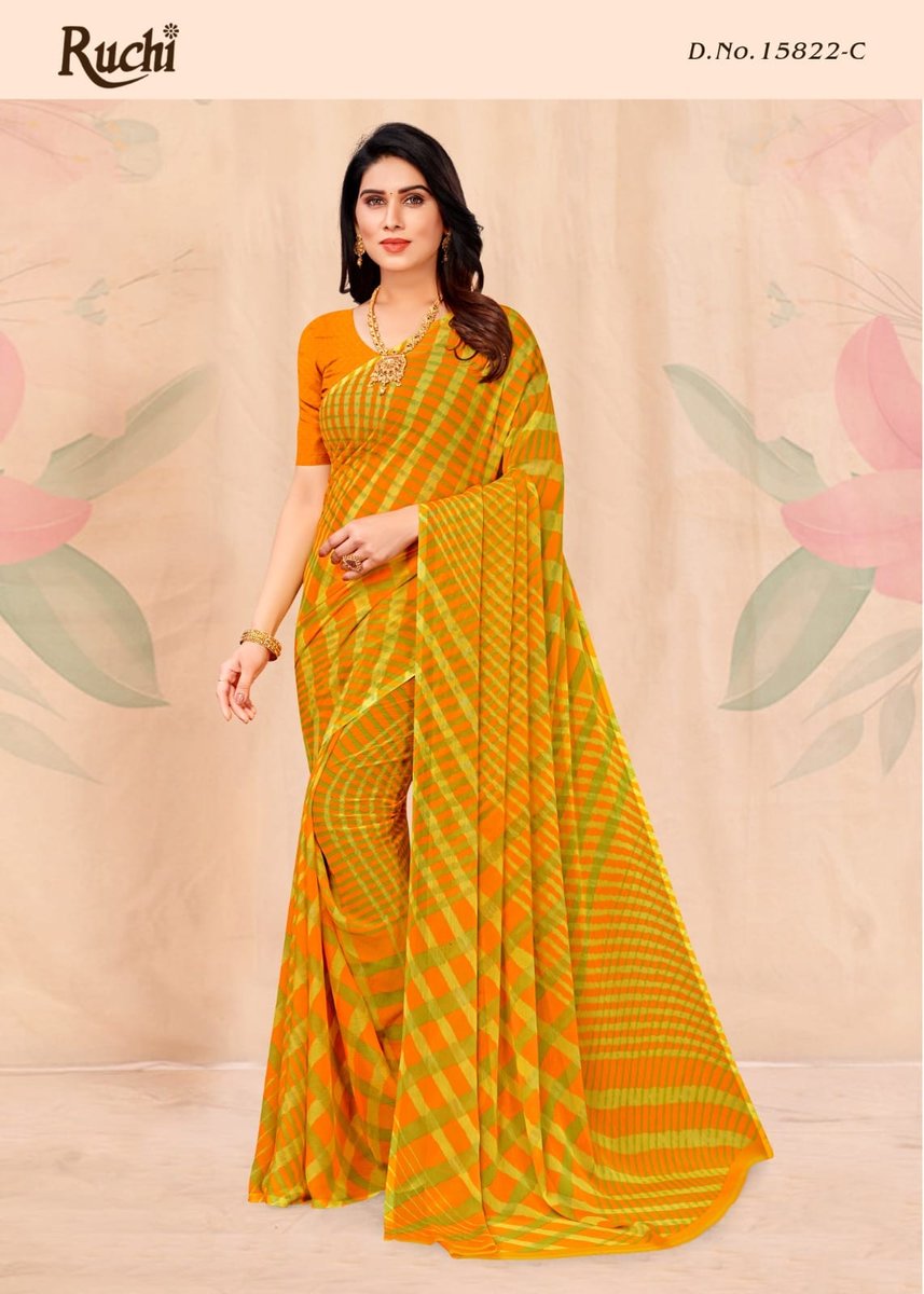 Ruchi Saree Star Chiffon Vol-126 15822 Colors 3