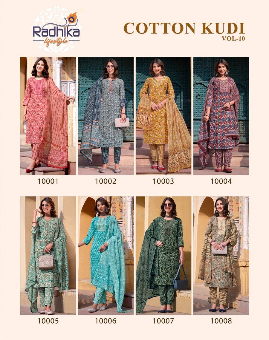 RADHIKA LIFESTYLE COTTON KUDI VOL-10 10001 TO 10008 9