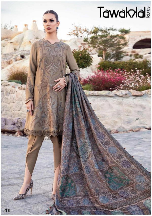 TAWAKKAL FABRICS MEHROZ LUXURY HEAVY  COTTON COLLECTION VOL-5 41 TO 50