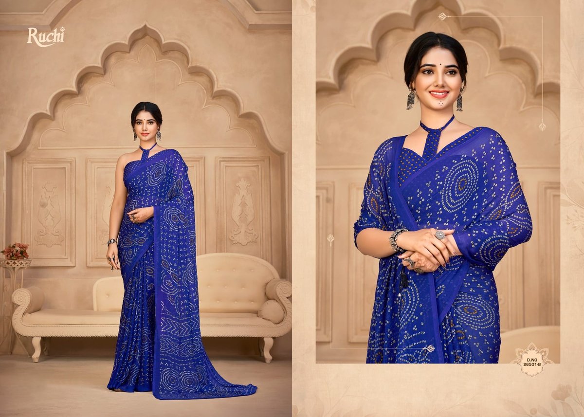 RUCHI STAR CHIFFON 134TH EDITION 26501-A TO 26503-D 2