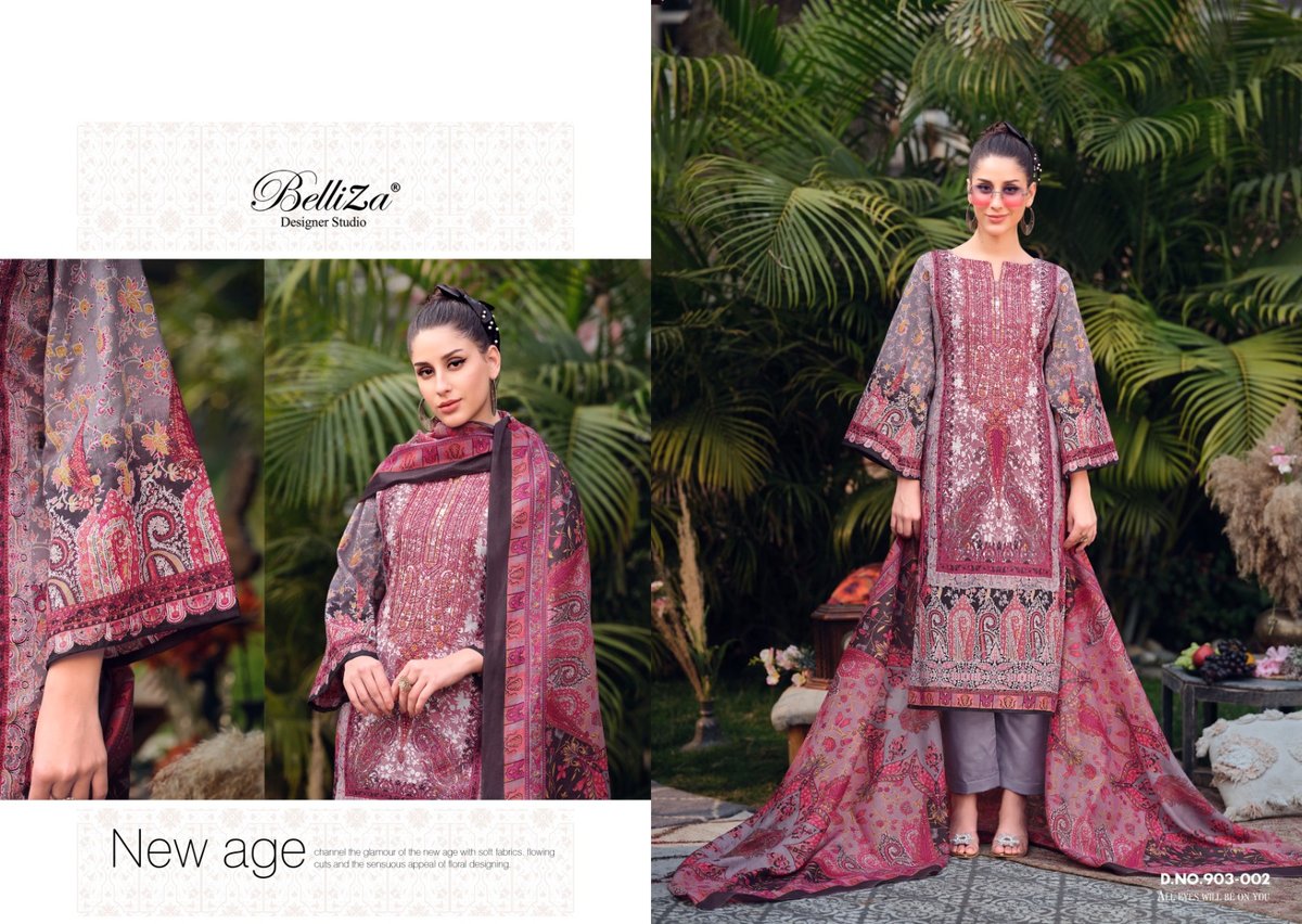 BELLIZA DESIGNER NAIRA VOL-45 903-001 TO 903-008 2