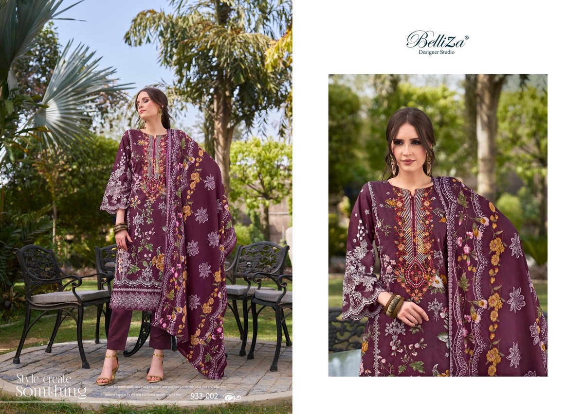 BELLIZA DESIGNER NAIRA VOL-58 933-001 TO 933-008 2