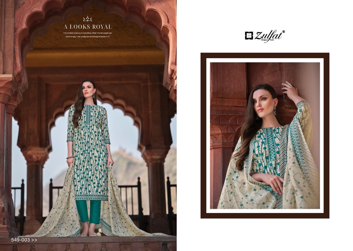 ZULFAT DESIGNER NAZRANA VOL-2 549-001 TO 549-008 3