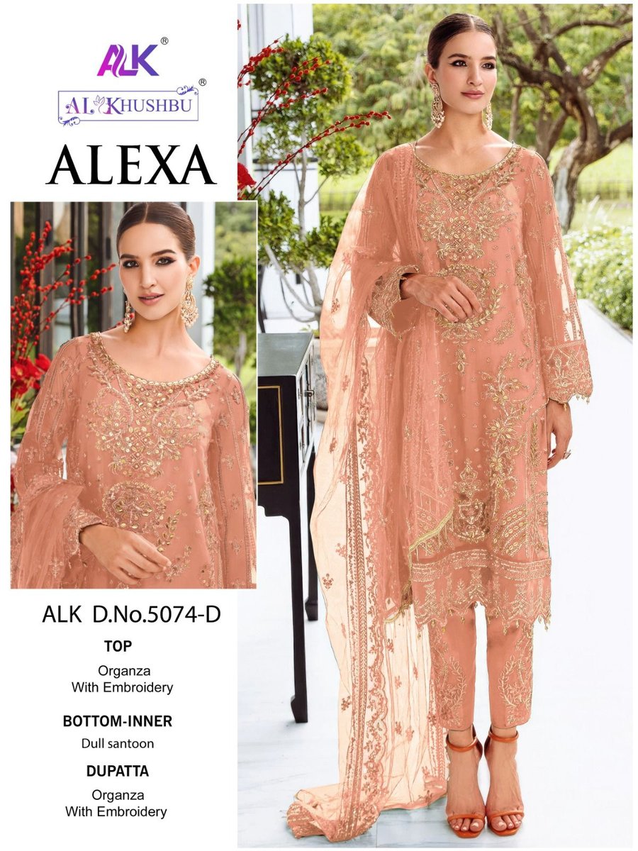 AL KHUSHBU ALEXA VOL-1 5074-A TO 5074-D 4