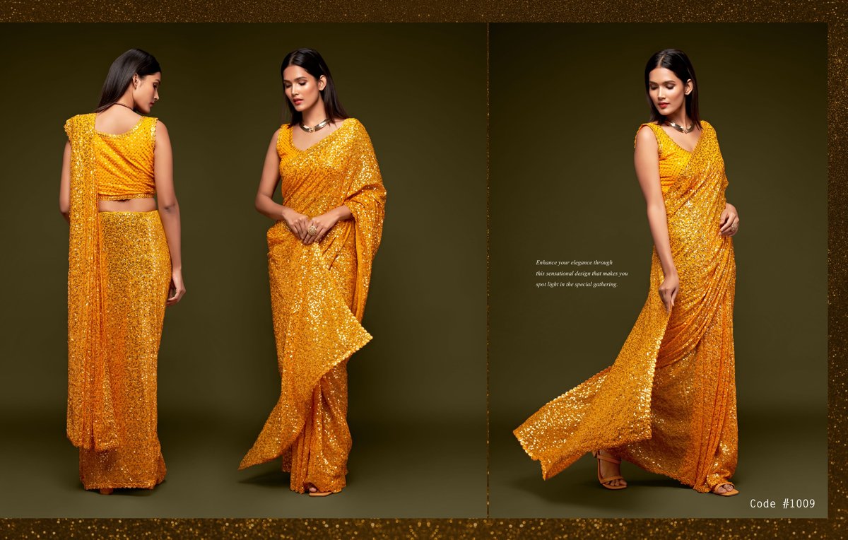 ZEEL CLOTHING THE STARLIT SAREES VOL-1 1001 TO 1012 9